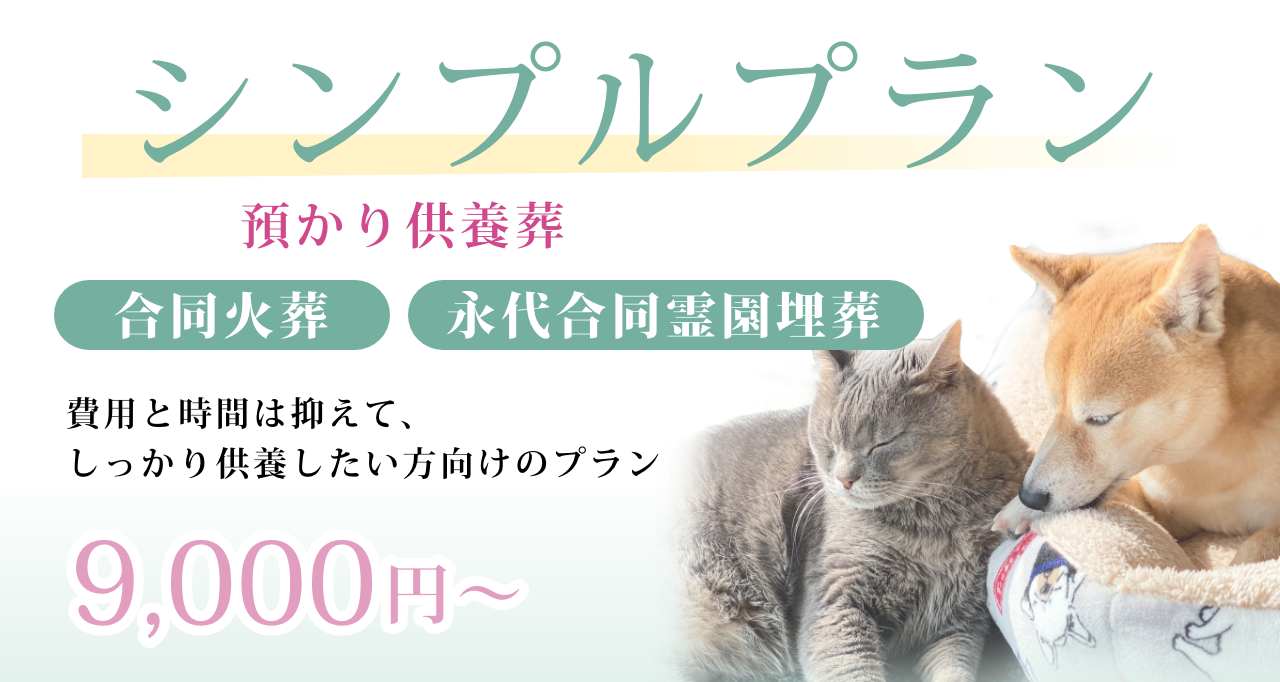 シンプルプラン　合同火葬・永代合同供養　8,800円〜